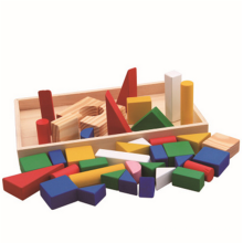 Ensemble de géométrie de cubes en bois pour enfants